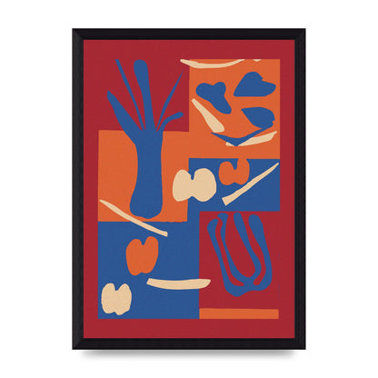 Matisse Inspired Collage Art For The Home - A4 framed