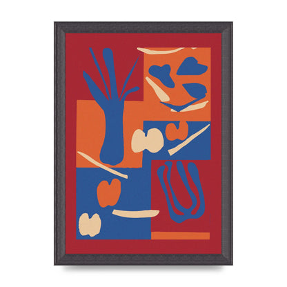 Matisse Inspired Collage Art For The Home - A4 framed