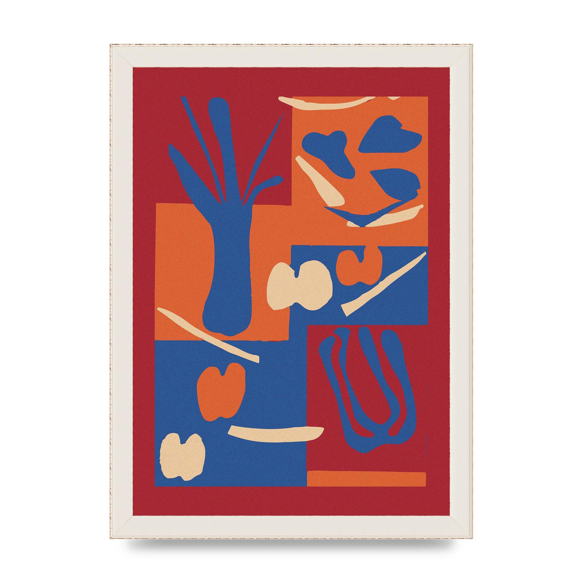 Matisse Inspired Collage Art For The Home - A4 framed
