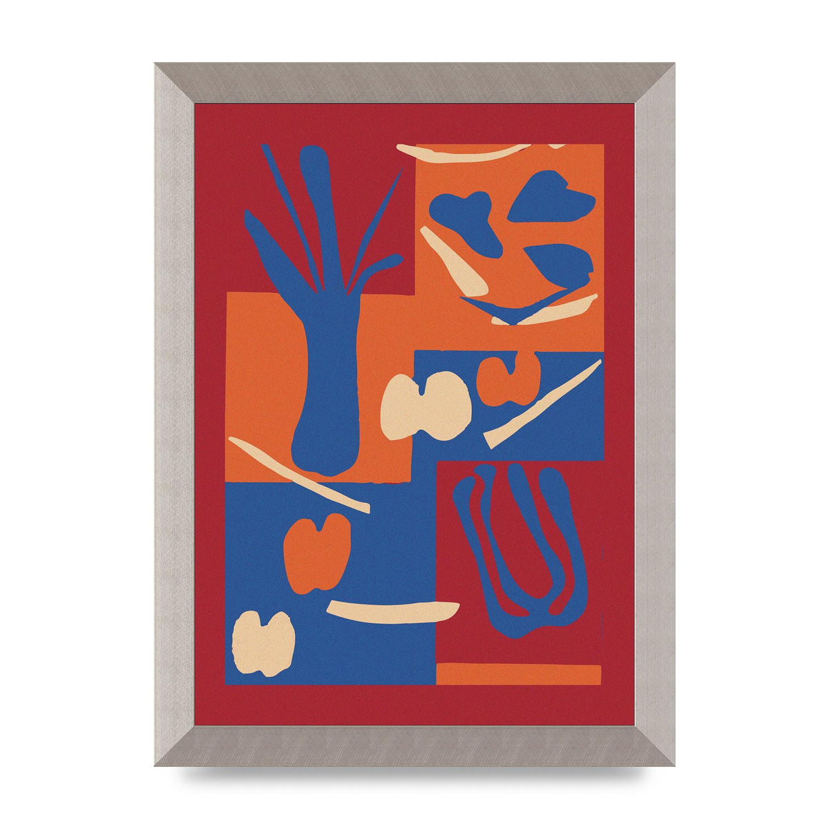 Matisse Inspired Collage Art For The Home - A4 framed