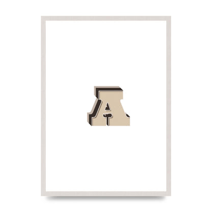 Alphabet Mix Match A" Printed Poster - A2 framed