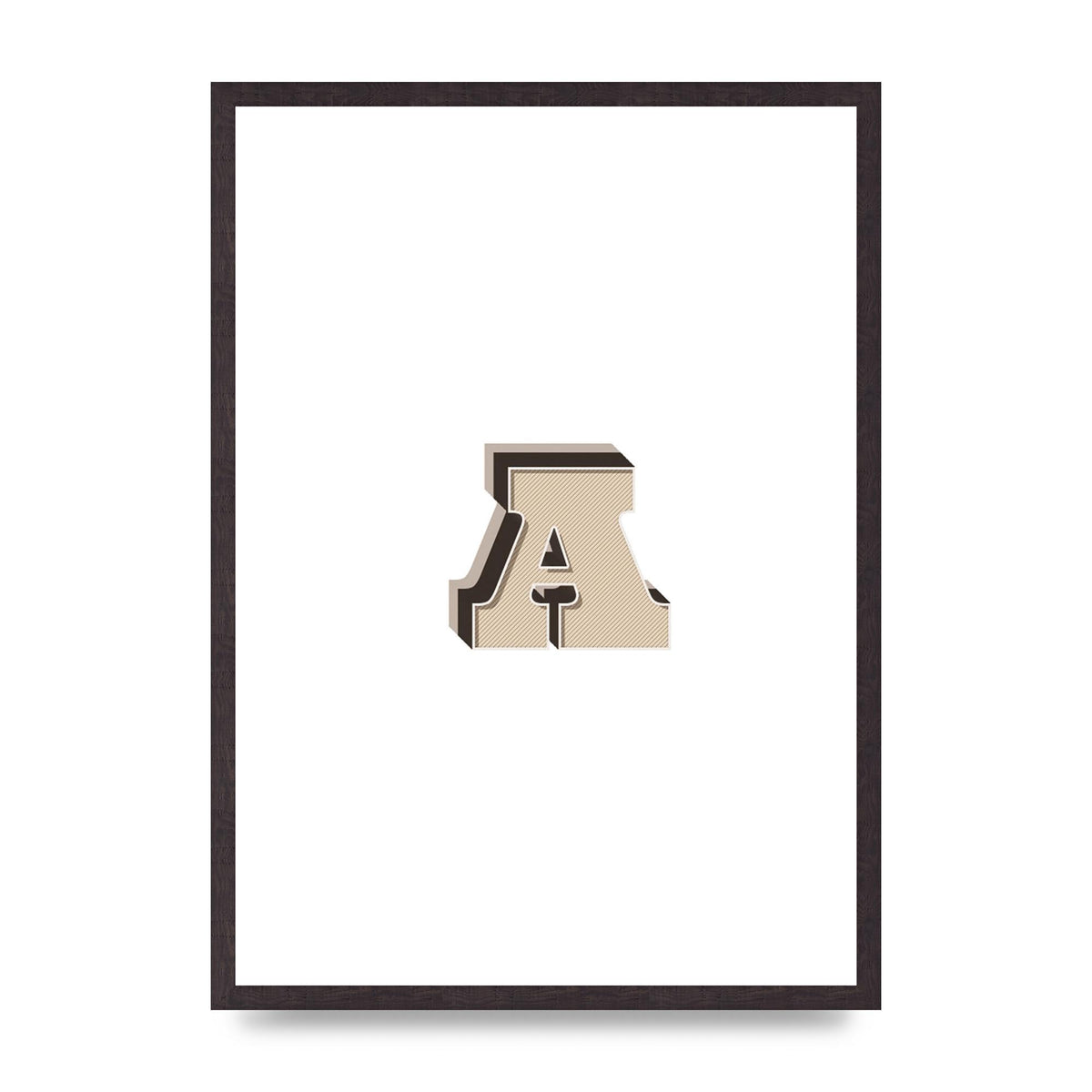 Alphabet Mix Match A" Printed Poster - A2 framed