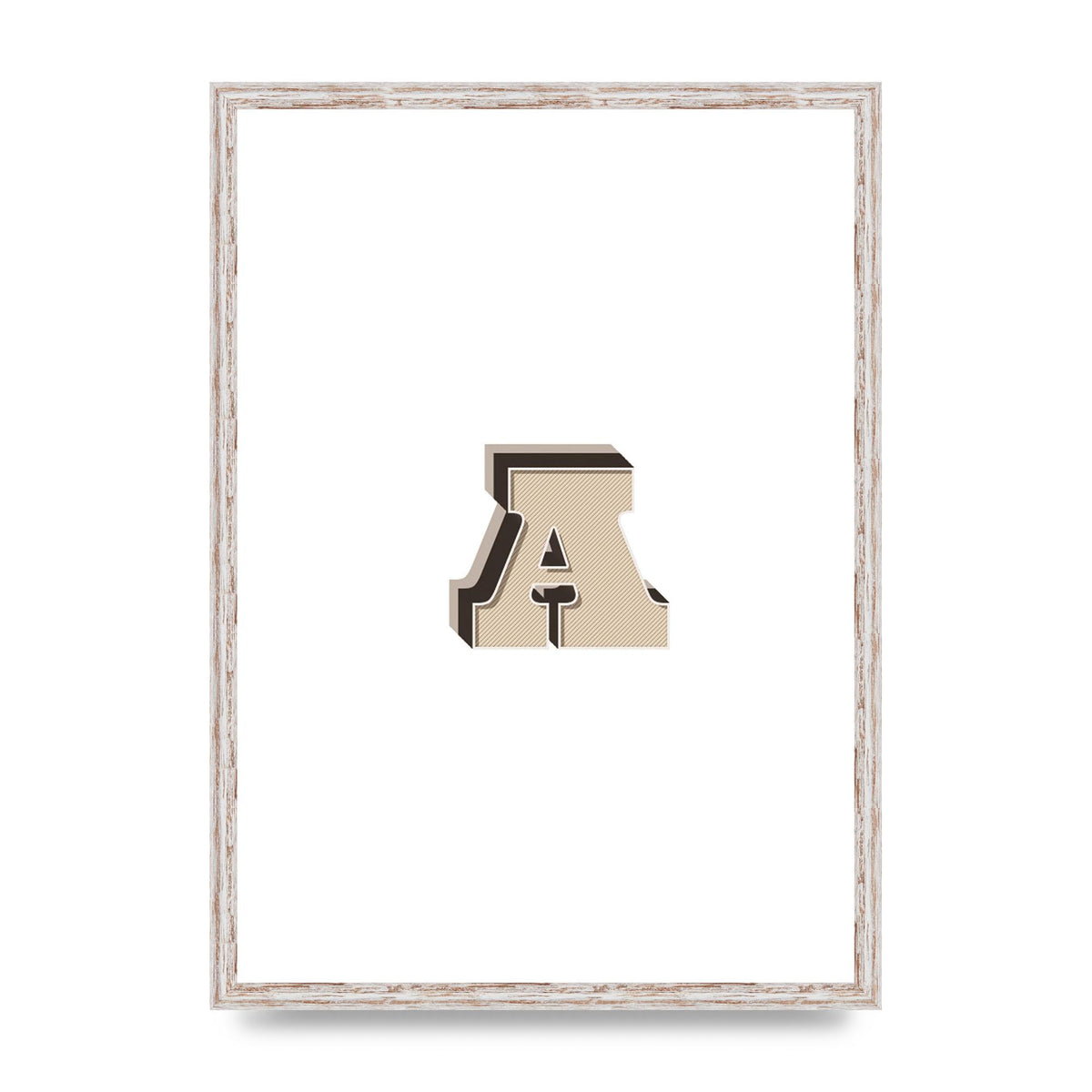 Alphabet Mix Match A" Printed Poster - A2 framed