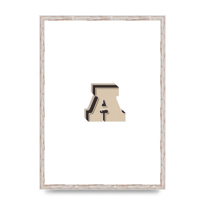 Alphabet Mix Match A" Printed Poster - A2 framed