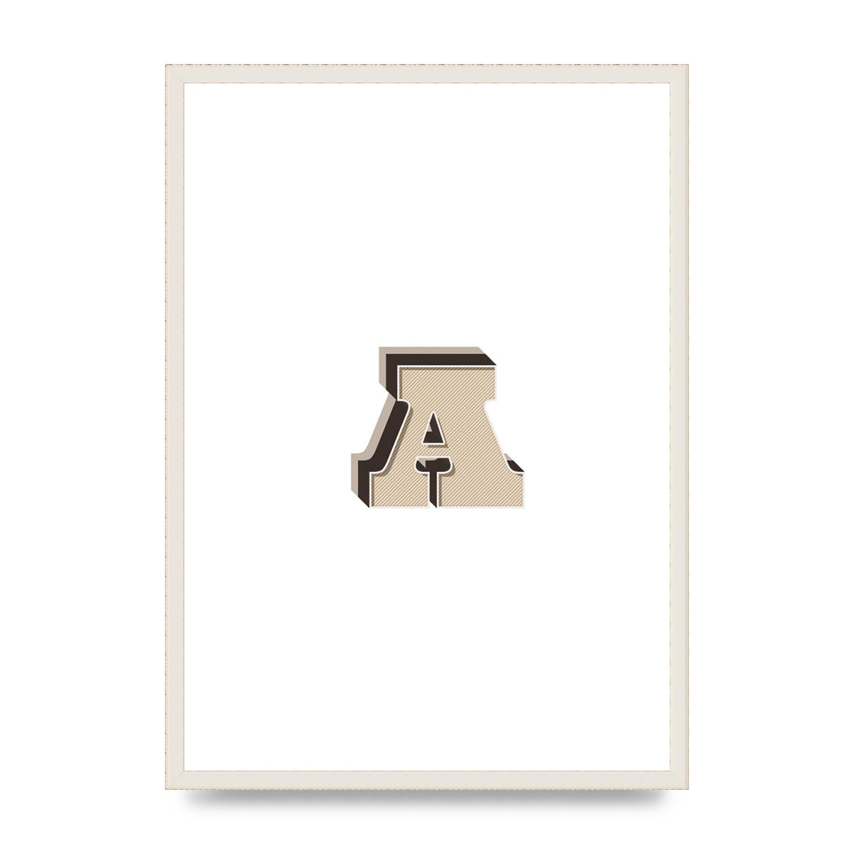 Alphabet Mix Match A" Printed Poster - A2 framed