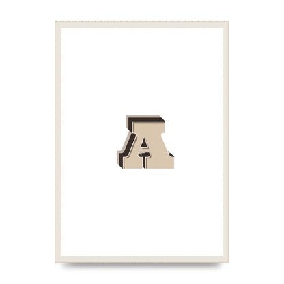 Alphabet Mix Match A" Printed Poster - A2 framed