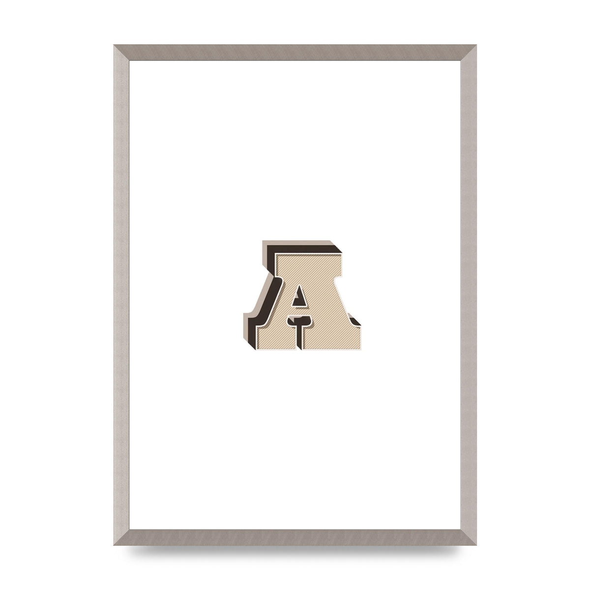 Alphabet Mix Match A" Printed Poster - A2 framed