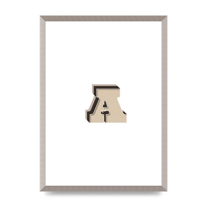 Alphabet Mix Match A" Printed Poster - A2 framed