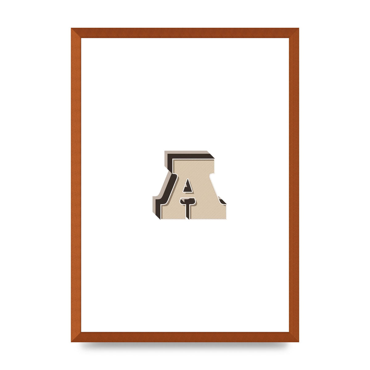 Alphabet Mix Match A" Printed Poster - A2 framed