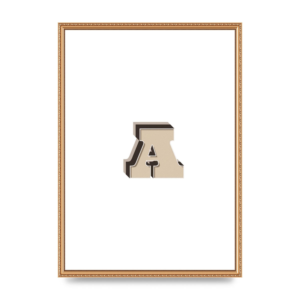 Alphabet Mix Match A" Printed Poster - A2 framed