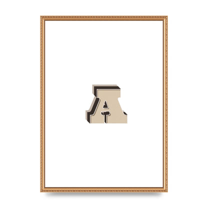 Alphabet Mix Match A" Printed Poster - A2 framed