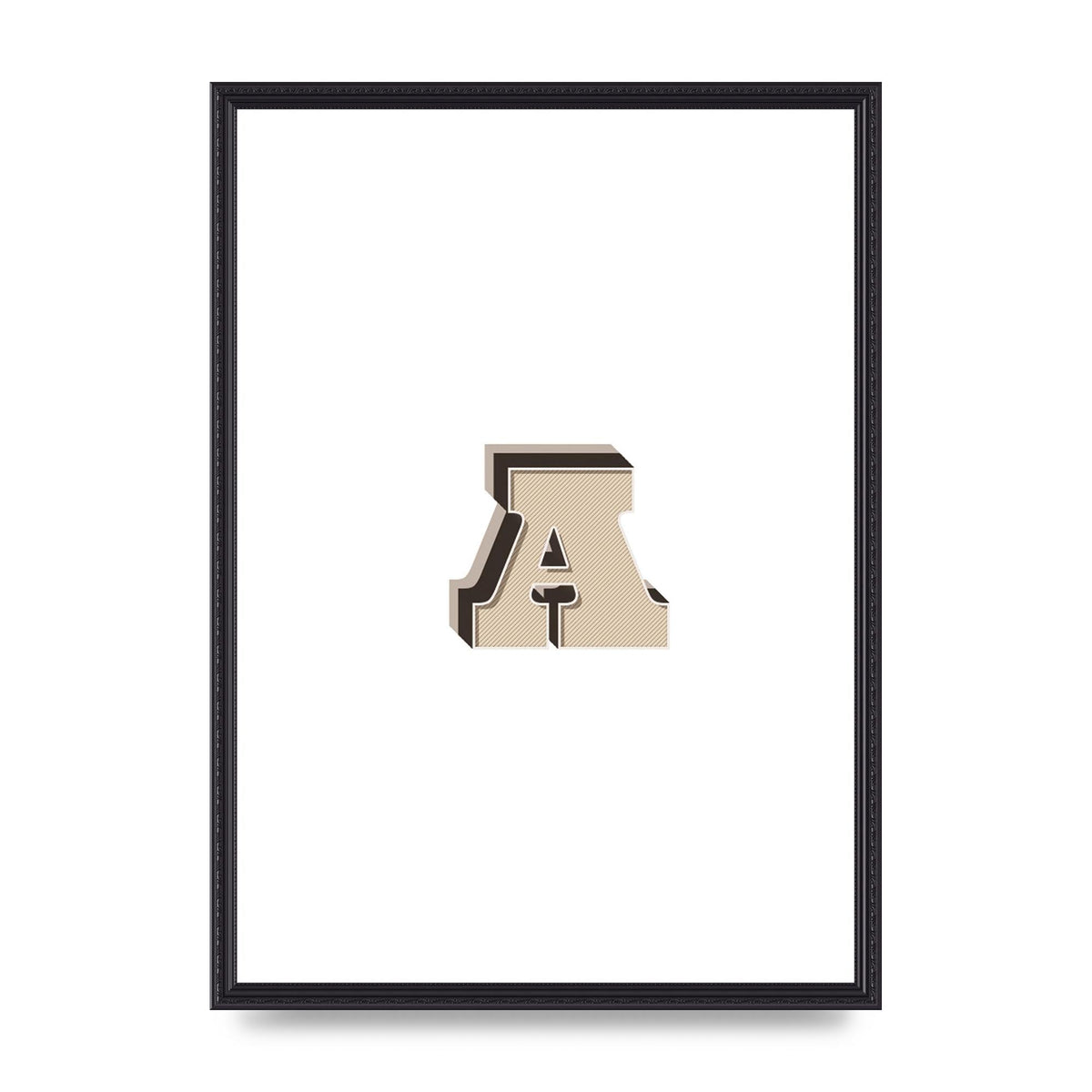 Alphabet Mix Match A" Printed Poster - A2 framed