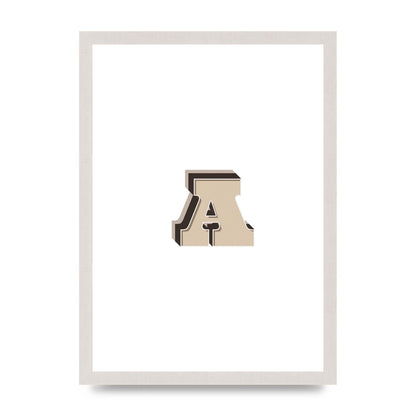 Alphabet Mix Match A" Printed Poster - A3 framed