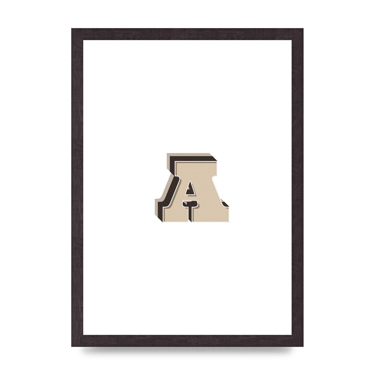 Alphabet Mix Match A" Printed Poster - A3 framed