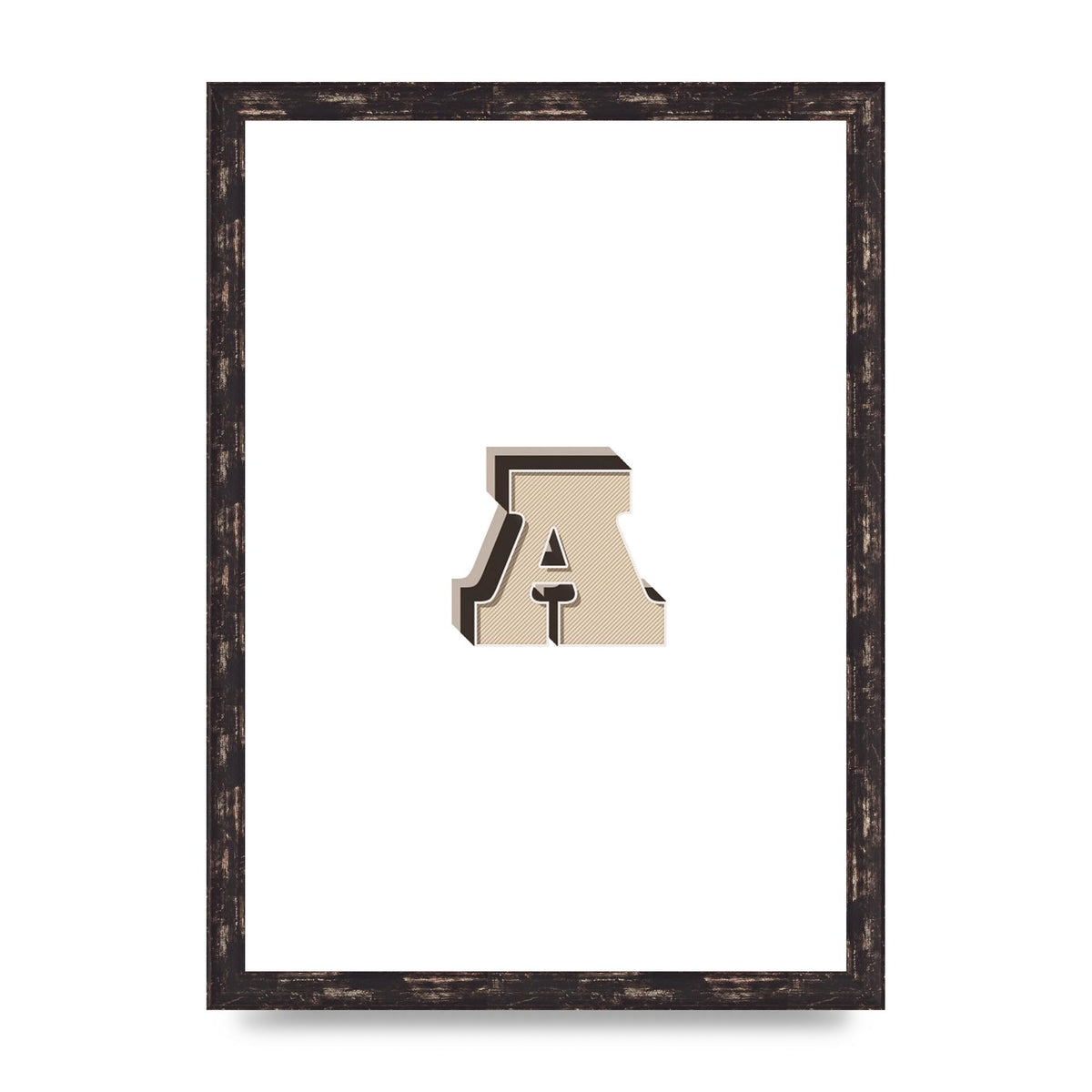 Alphabet Mix Match A" Printed Poster - A3 framed