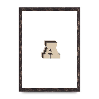 Alphabet Mix Match A" Printed Poster - A3 framed
