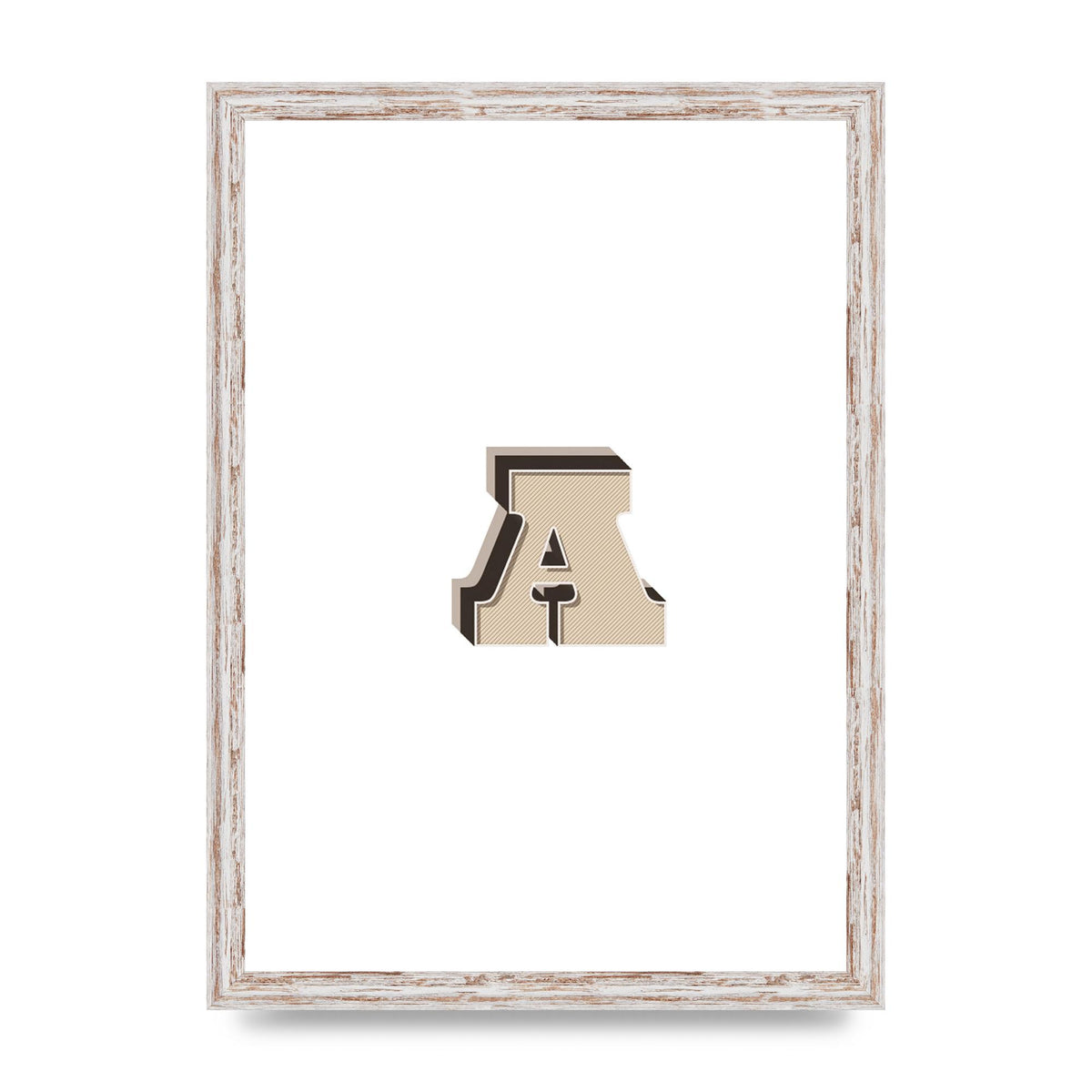 Alphabet Mix Match A" Printed Poster - A3 framed