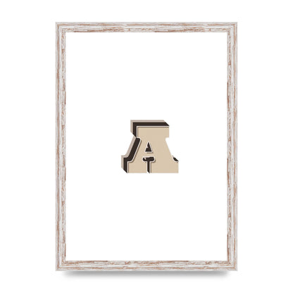 Alphabet Mix Match A" Printed Poster - A3 framed
