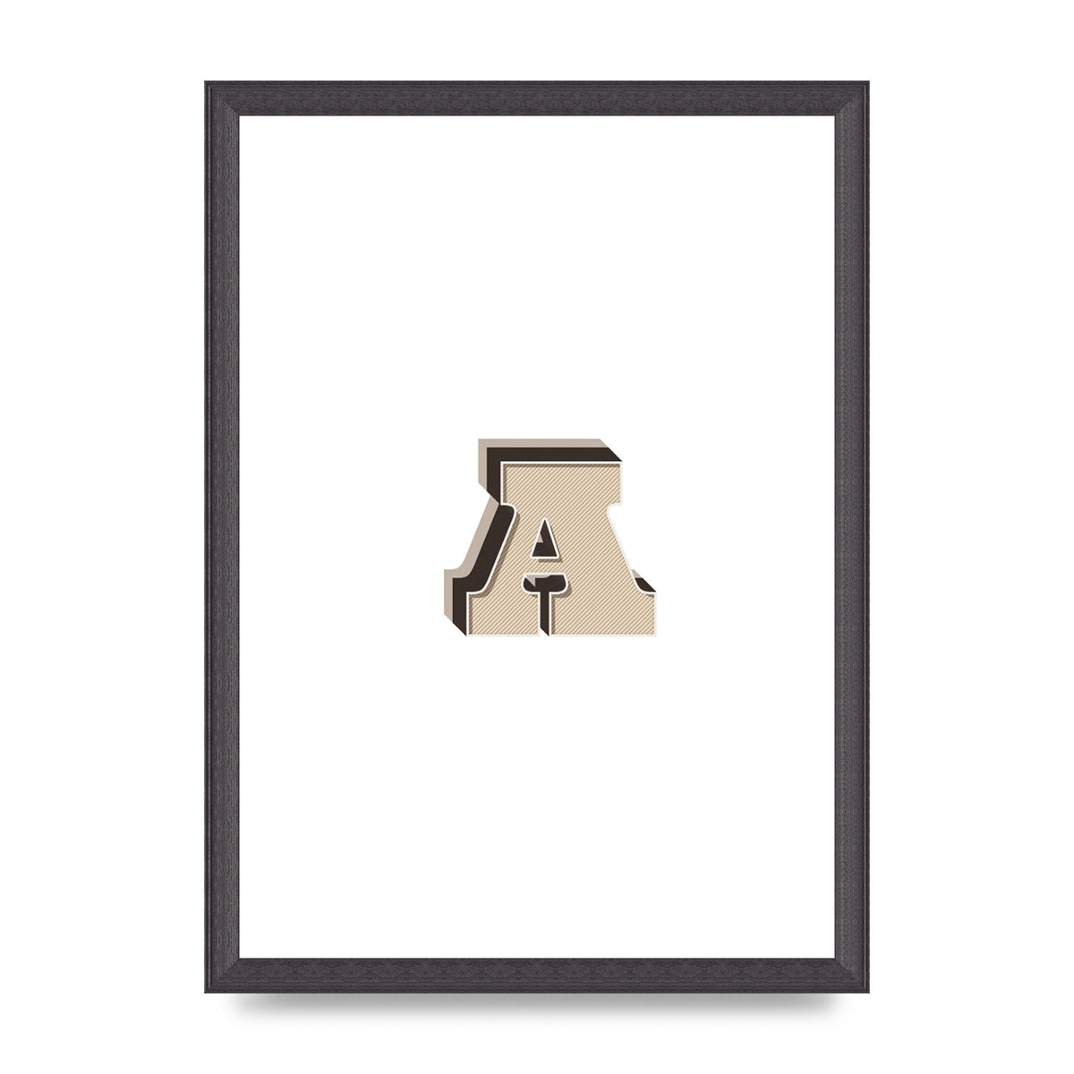 Alphabet Mix Match A" Printed Poster - A3 framed