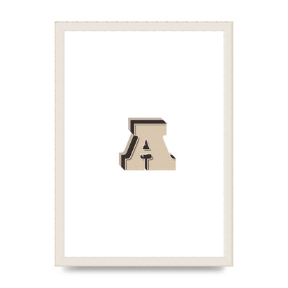 Alphabet Mix Match A" Printed Poster - A3 framed