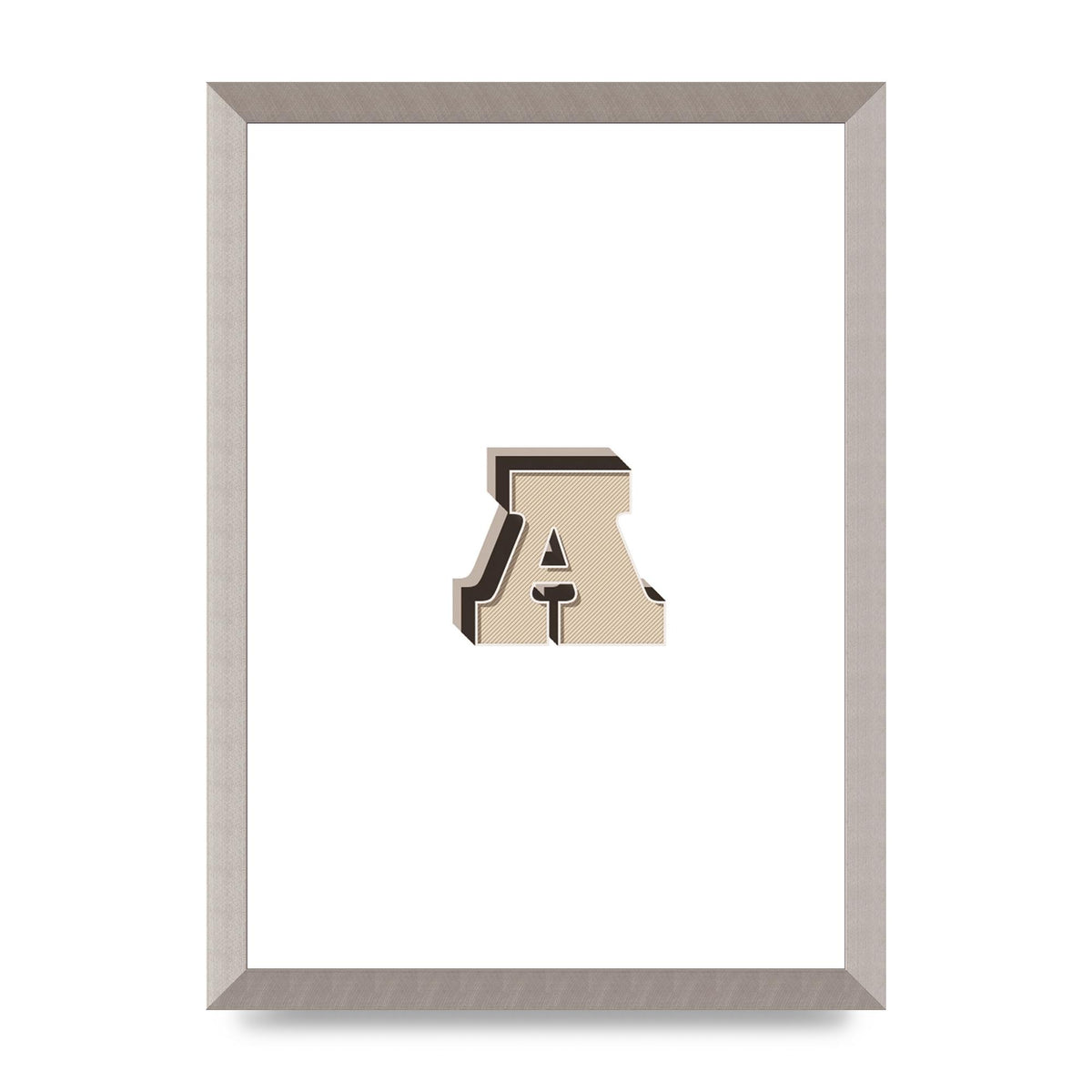 Alphabet Mix Match A" Printed Poster - A3 framed