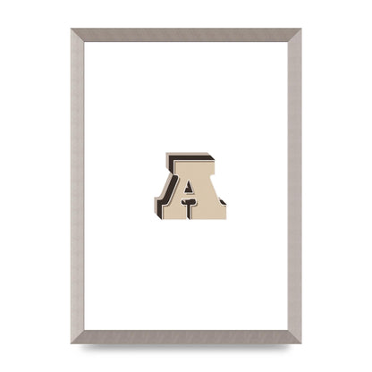 Alphabet Mix Match A" Printed Poster - A3 framed