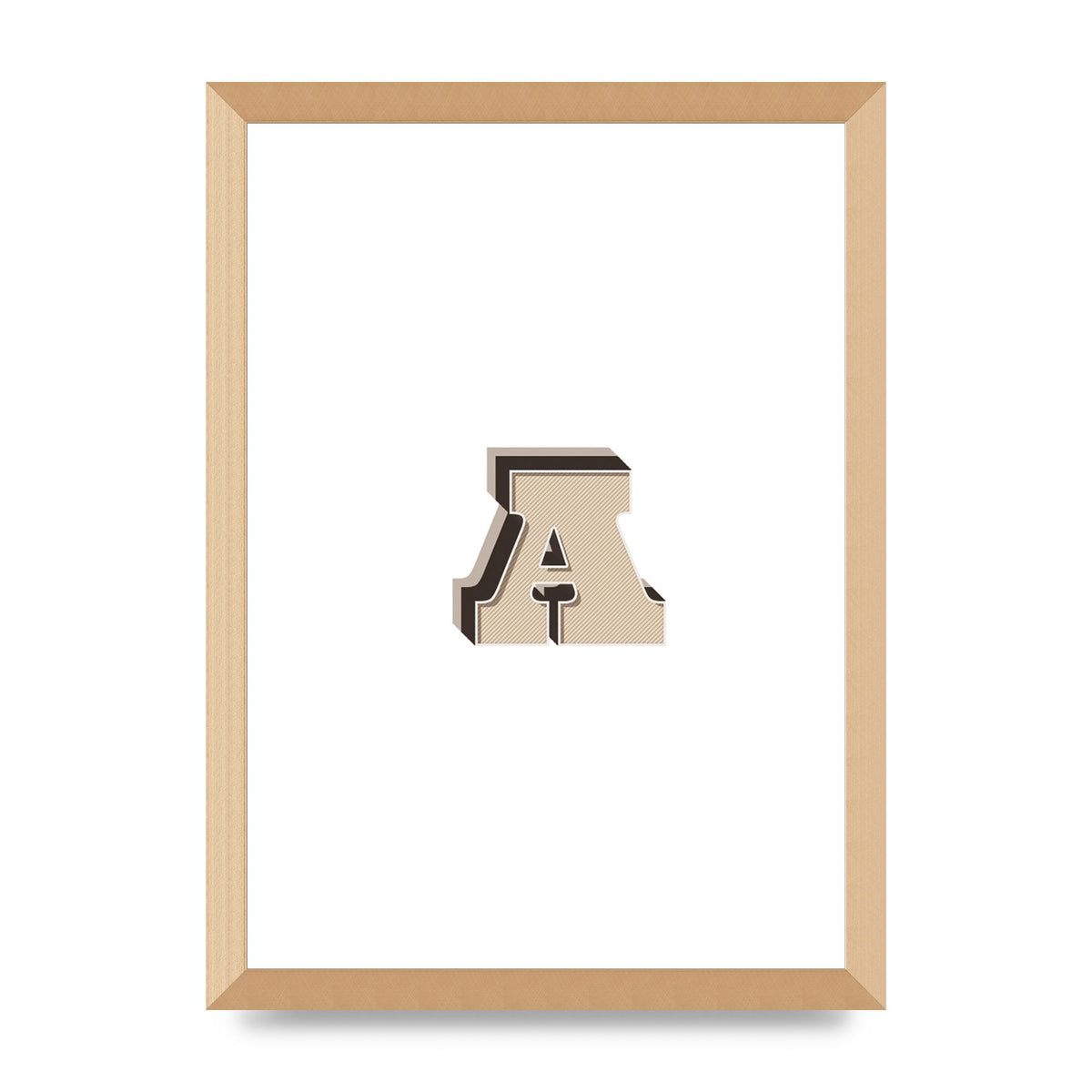 Alphabet Mix Match A" Printed Poster - A3 framed