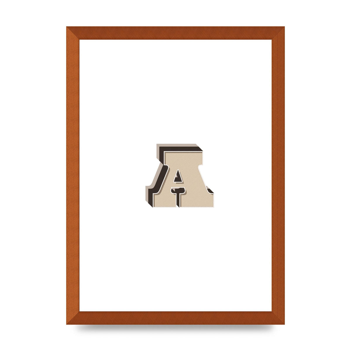 Alphabet Mix Match A" Printed Poster - A3 framed