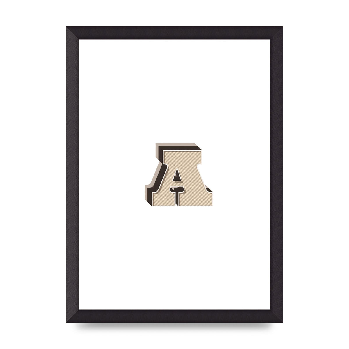 Alphabet Mix Match A" Printed Poster - A3 framed
