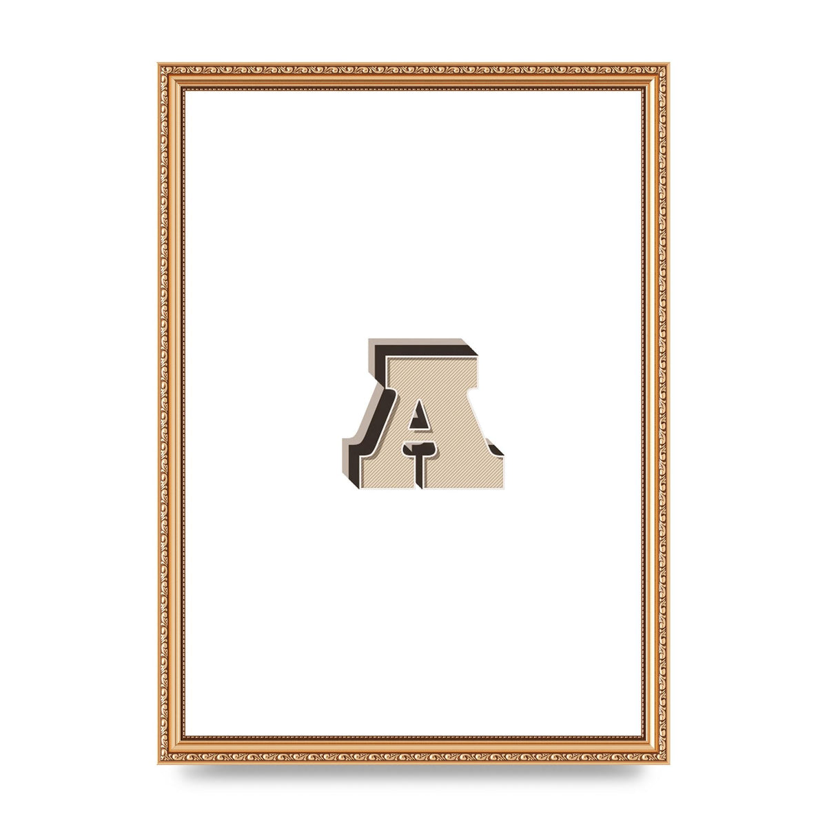 Alphabet Mix Match A" Printed Poster - A3 framed