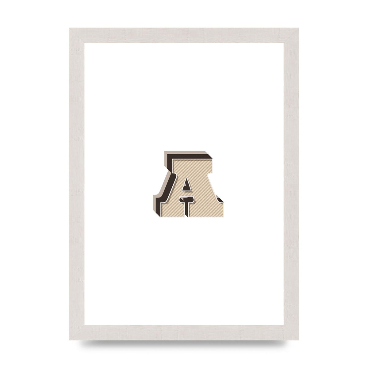 Alphabet Mix Match A" Printed Poster - A4 framed