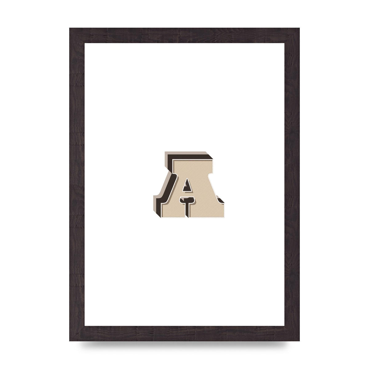 Alphabet Mix Match A" Printed Poster - A4 framed