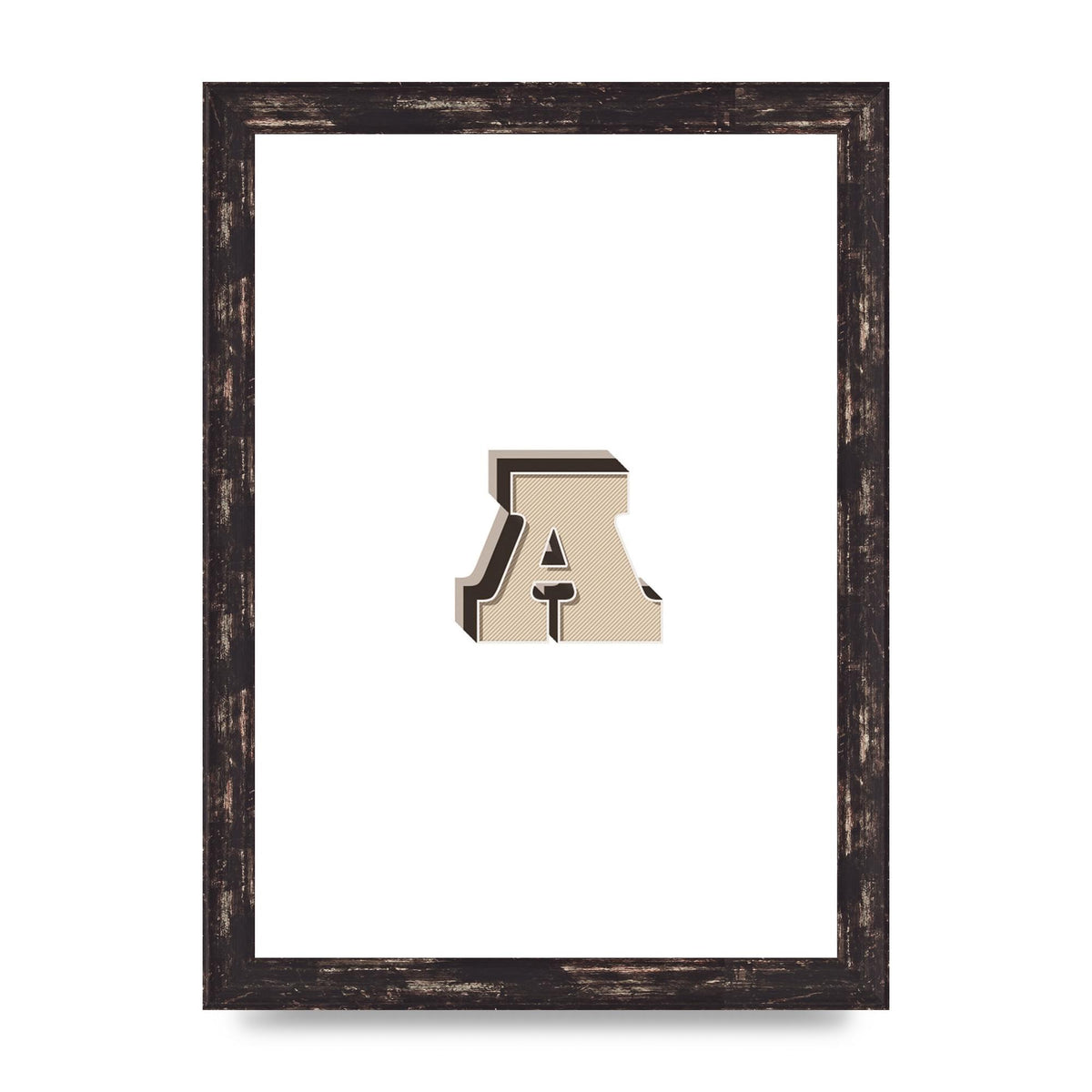Alphabet Mix Match A" Printed Poster - A4 framed