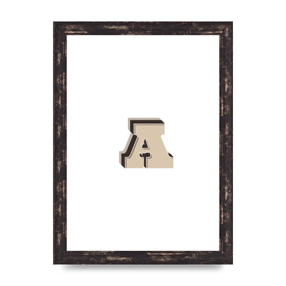 Alphabet Mix Match A" Printed Poster - A4 framed