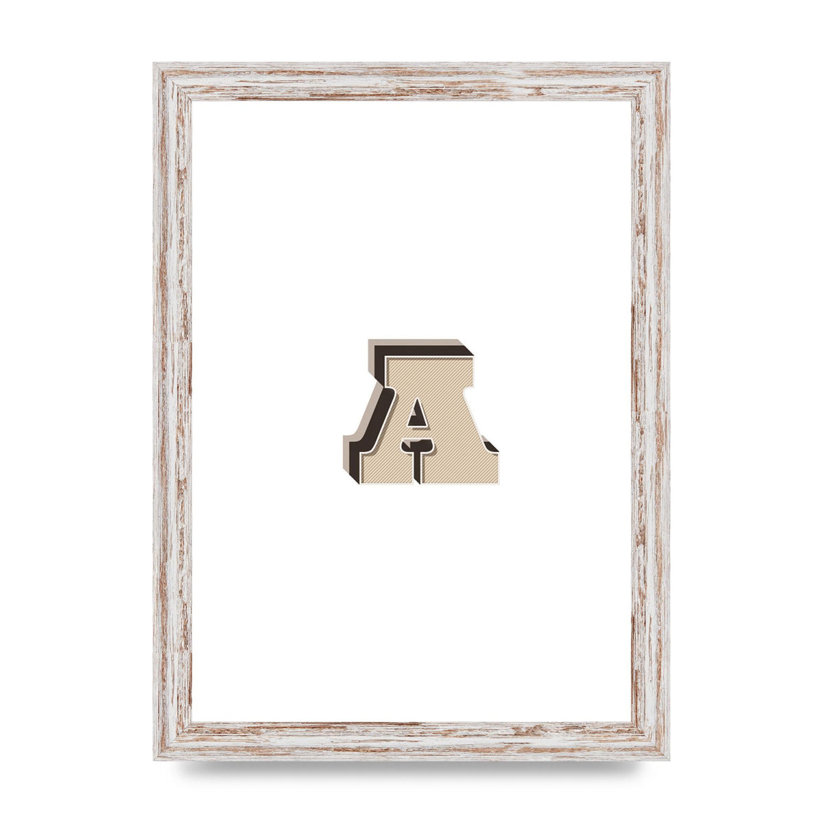 Alphabet Mix Match A" Printed Poster - A4 framed