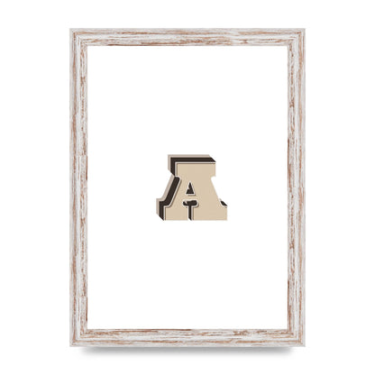 Alphabet Mix Match A" Printed Poster - A4 framed