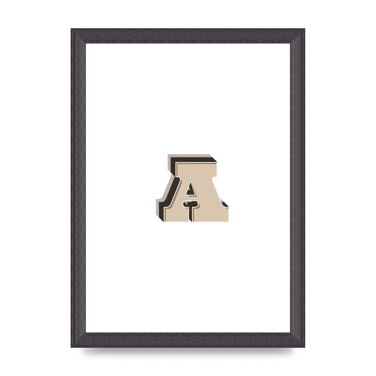 Alphabet Mix Match A" Printed Poster - A4 framed