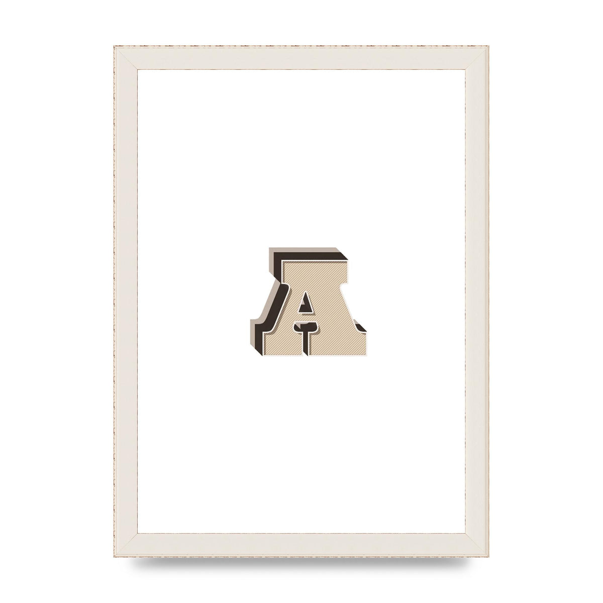 Alphabet Mix Match A" Printed Poster - A4 framed