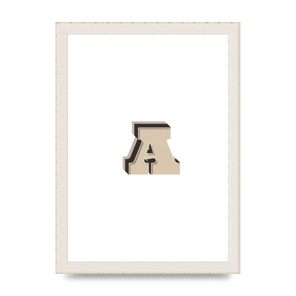 Alphabet Mix Match A" Printed Poster - A4 framed
