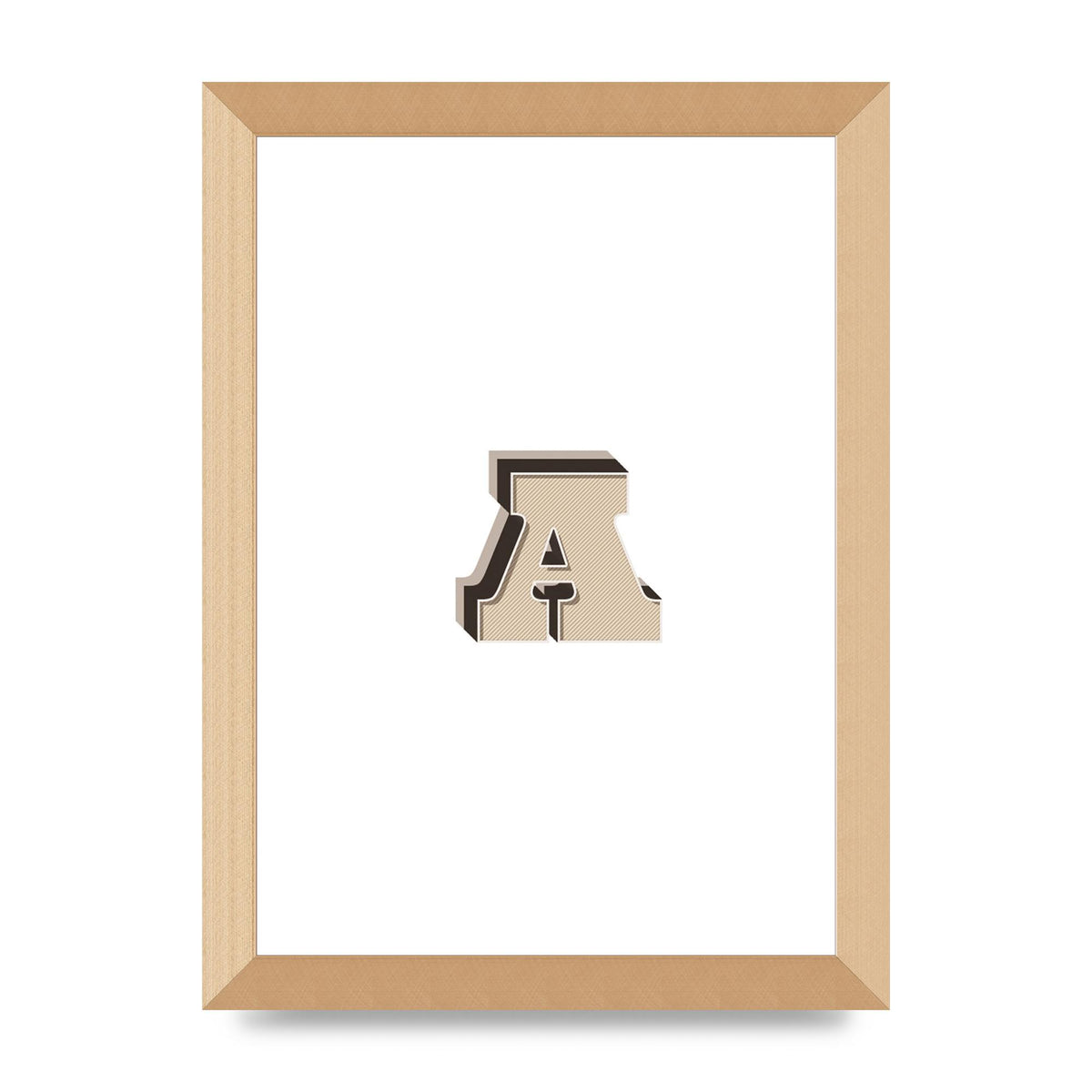 Alphabet Mix Match A" Printed Poster - A4 framed