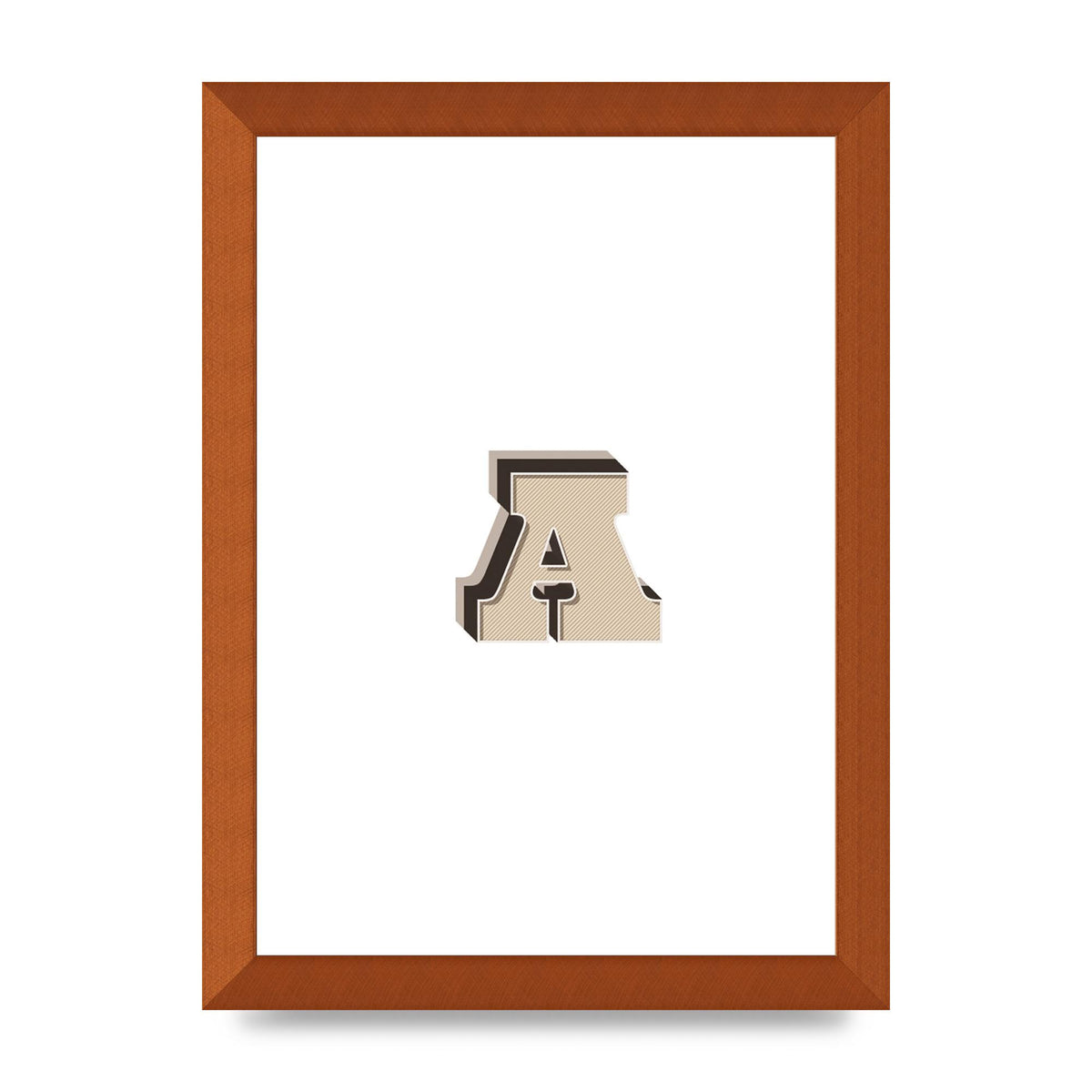 Alphabet Mix Match A" Printed Poster - A4 framed