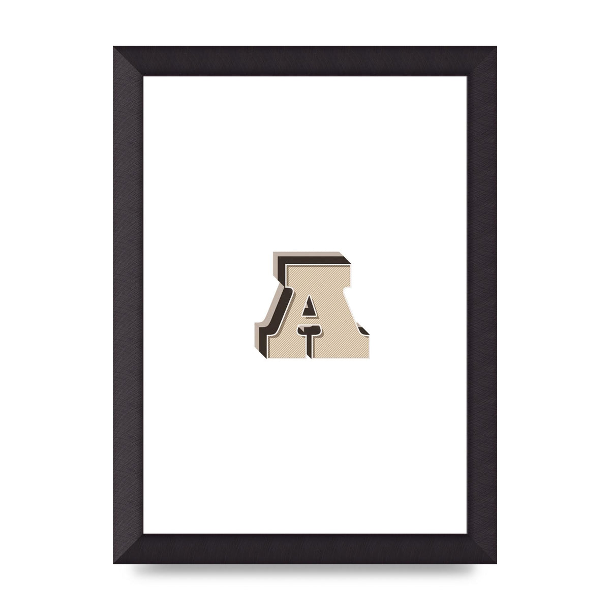 Alphabet Mix Match A" Printed Poster - A4 framed