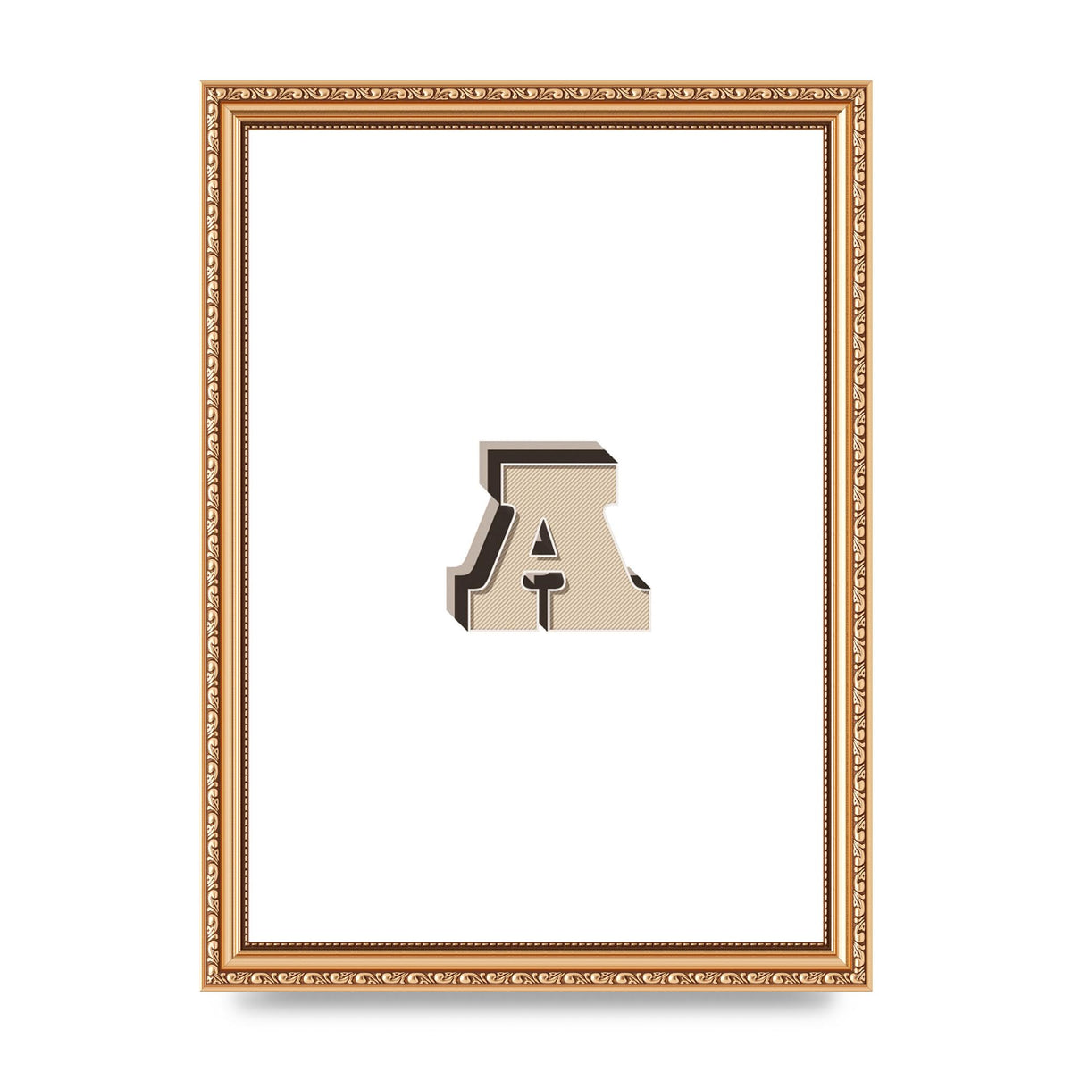 Alphabet Mix Match A" Printed Poster - A4 framed
