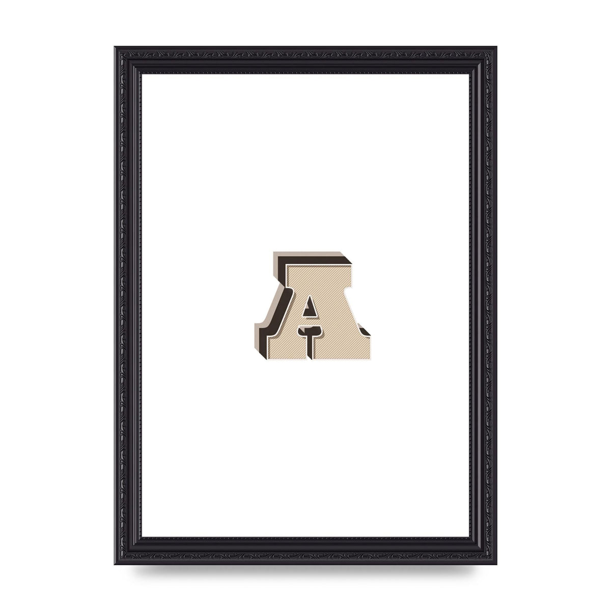 Alphabet Mix Match A" Printed Poster - A4 framed