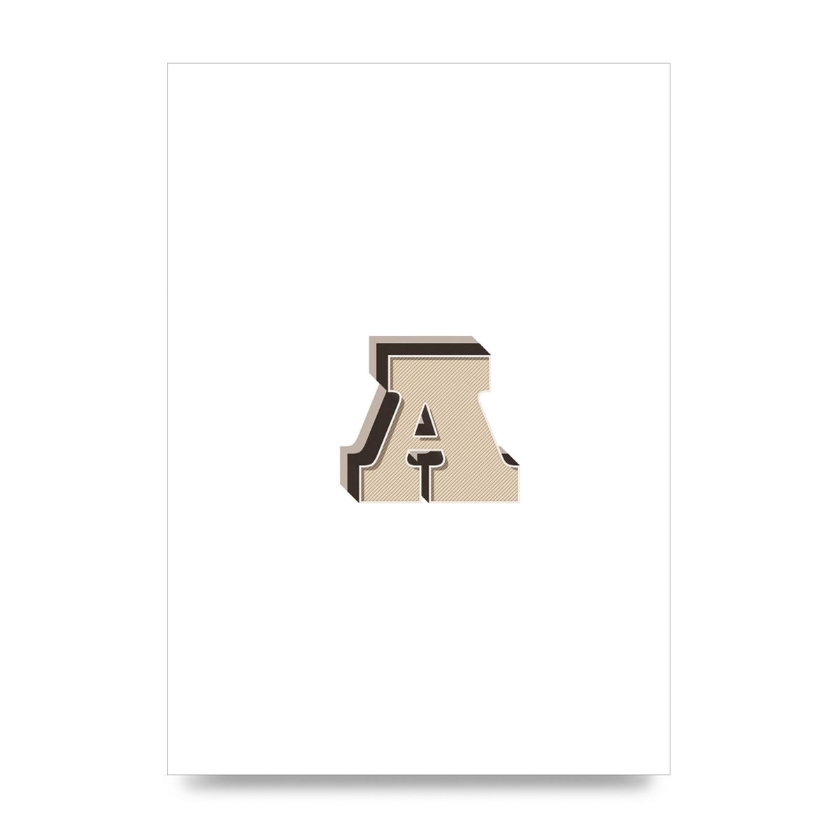 Alphabet Mix Match A" Printed Poster - unframed print