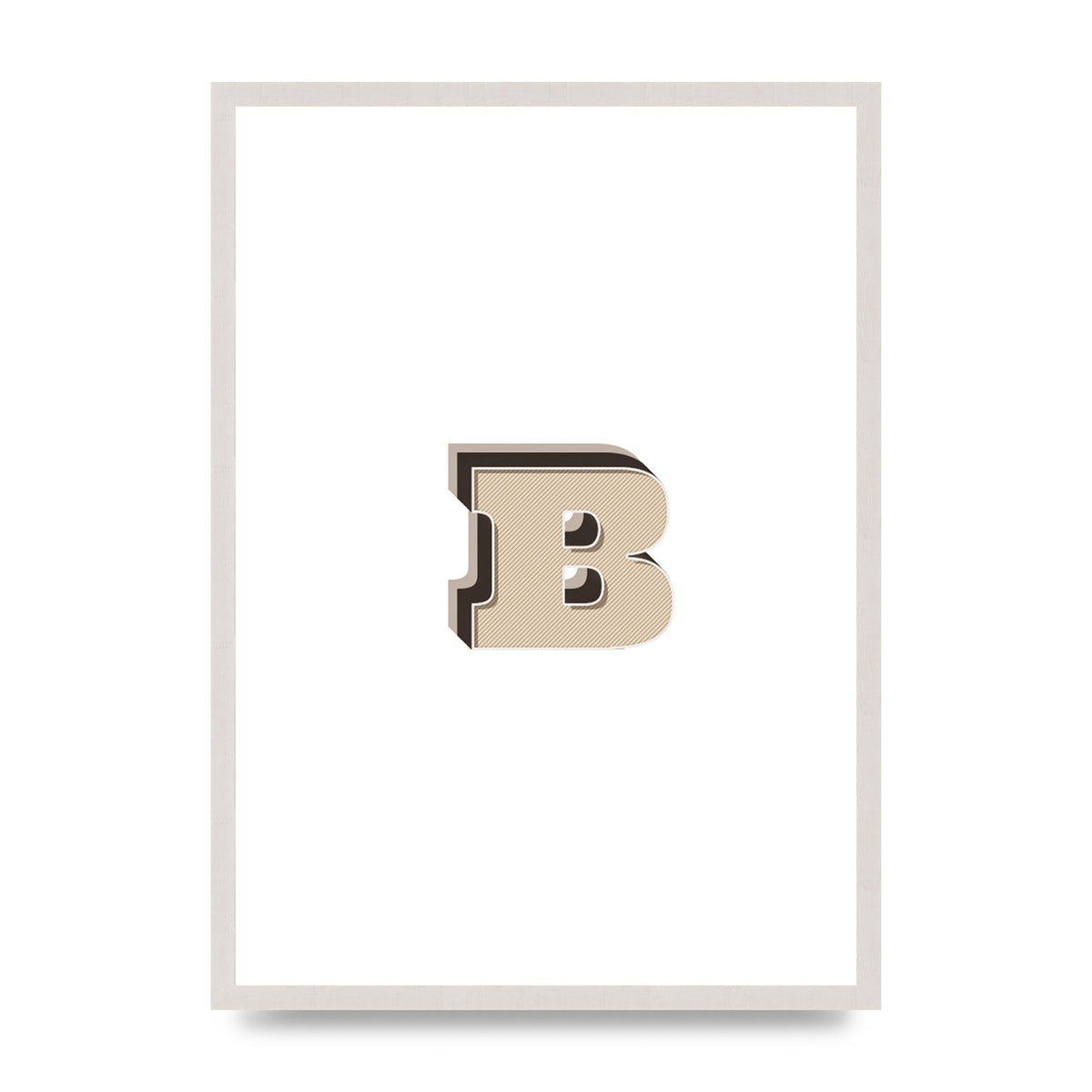 Alphabet Mix Match B" Wall Art - A2 framed