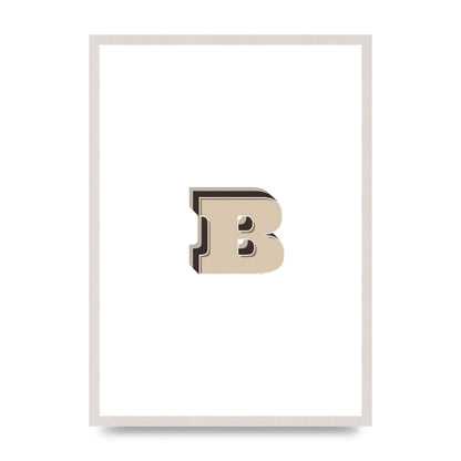Alphabet Mix Match B" Wall Art - A2 framed