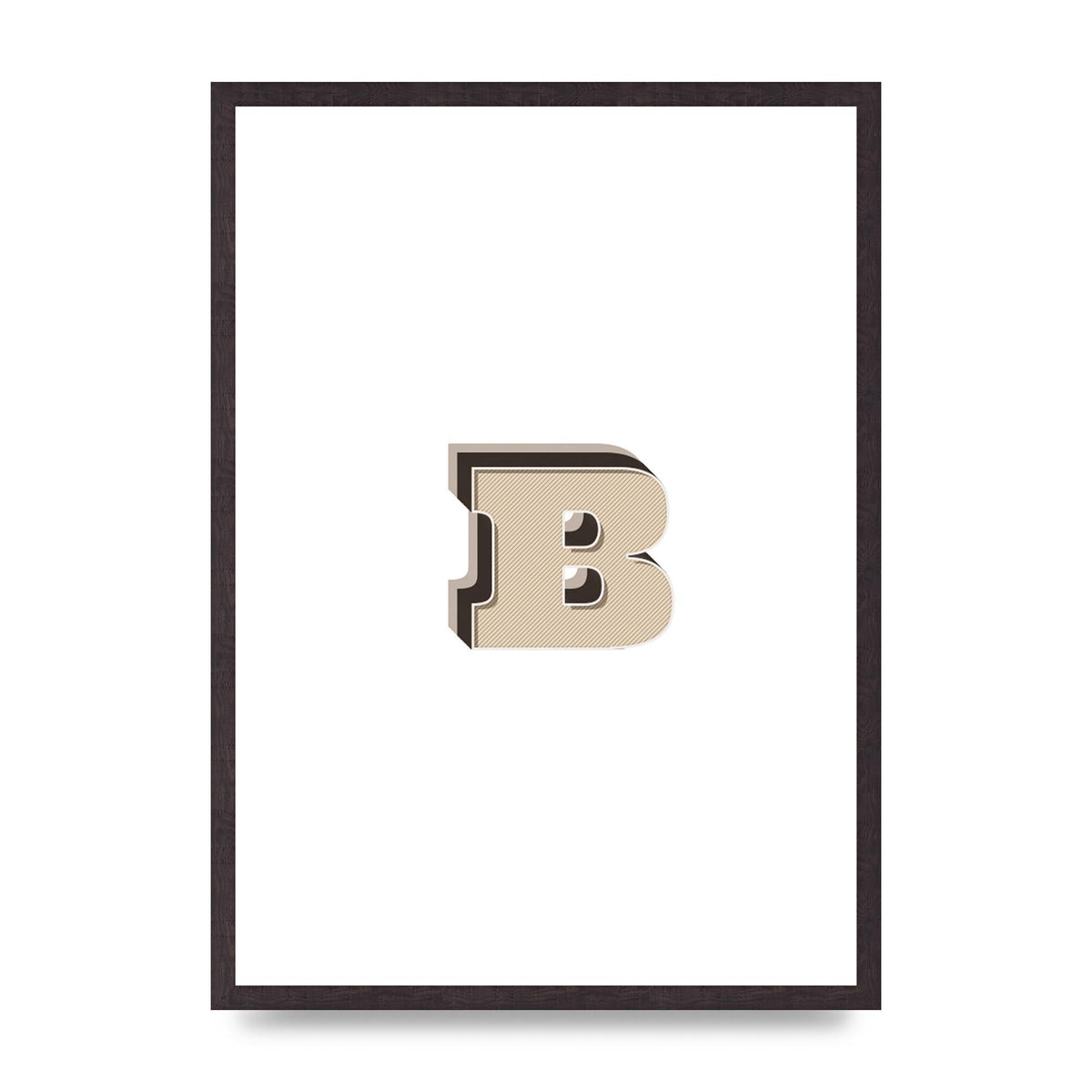 Alphabet Mix Match B" Wall Art - A2 framed