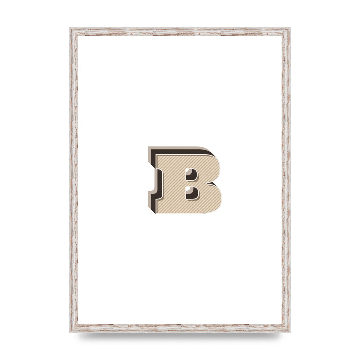 Alphabet Mix Match B" Wall Art - A2 framed