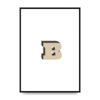 Alphabet Mix Match B" Wall Art - A2 framed